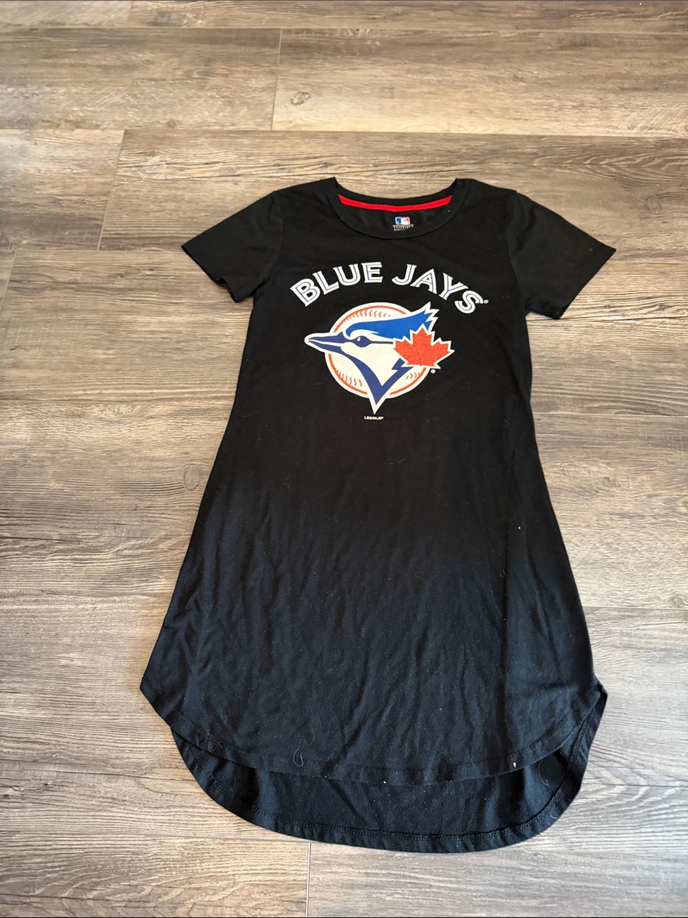 Genuine Merchandise Black Toronto Blue Jays Logo Tee with Red Accent